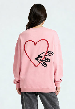 Sweatshirt Oversize Brodé "Pins"