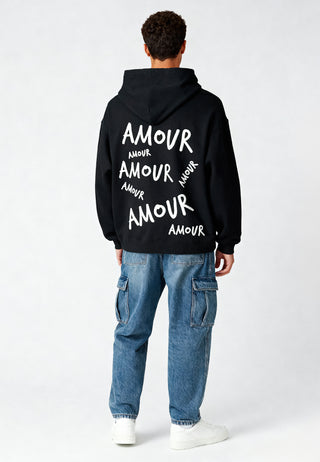 Hoodie Oversize Brodé "Amour"