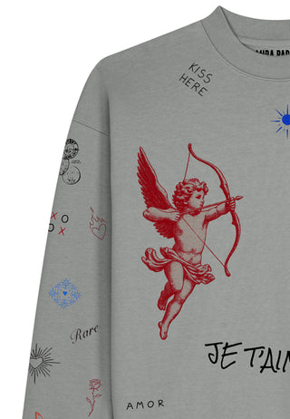 Sweatshirt Boxy "Flash Tattoo 2"