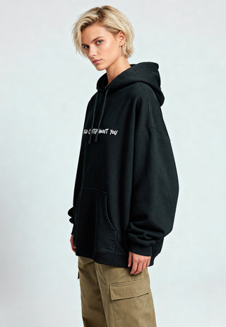 Hoodie Oversize Brodé "I Told ChatGPT"