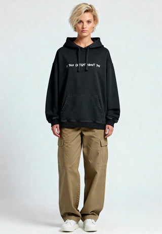 Hoodie Oversize Brodé "I Told ChatGPT"