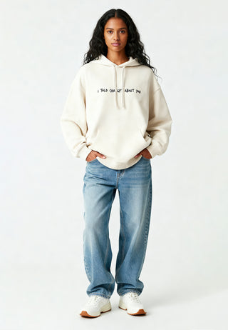 Hoodie Oversize Brodé "I Told ChatGPT"