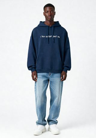 Hoodie Oversize Brodé "I Told ChatGPT"