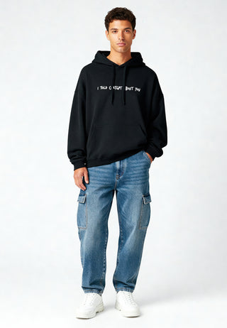 Hoodie Oversize Brodé "I Told ChatGPT"