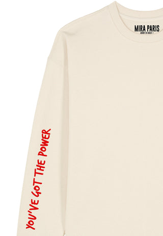 Sweatshirt Oversize Brodé "Power"