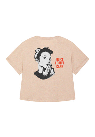 T-shirt Oversize "Oops I Don't Care"