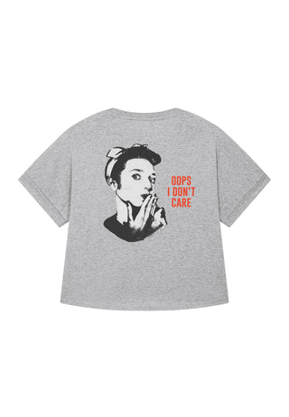 T-shirt Oversize "Oops I Don't Care"