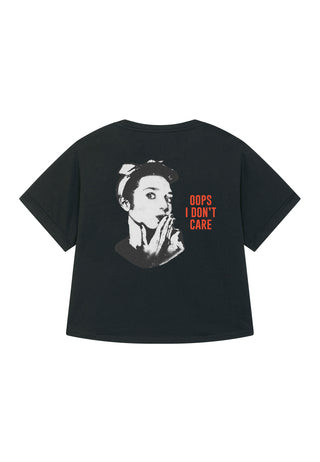 T-shirt Oversize "Oops I Don't Care"
