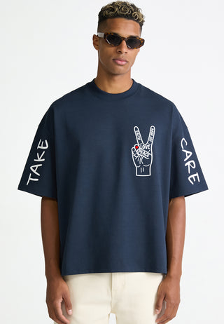 T-shirt Boxy "Take Care"