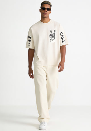 T-shirt Boxy "Take Care"