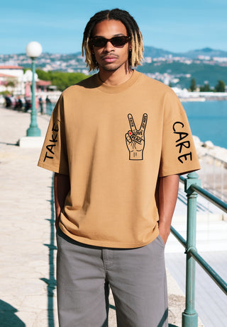 T-shirt Boxy "Take Care"