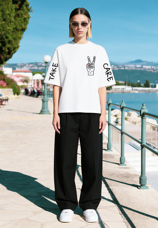 T-shirt Boxy "Take Care"