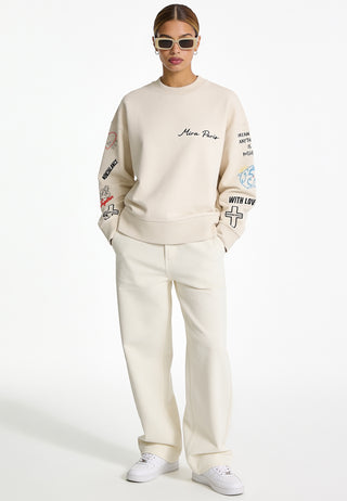 Sweatshirt Boxy "Tattoo Be Kind"