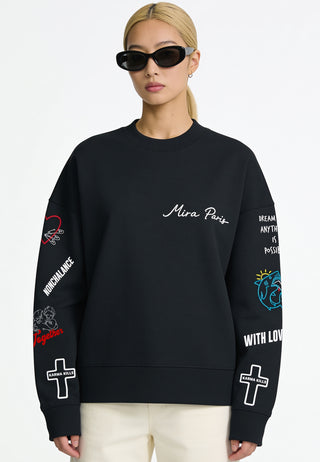 Sweatshirt Boxy "Tattoo Be Kind"