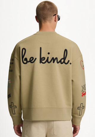 Sweatshirt Boxy "Tattoo Be Kind"
