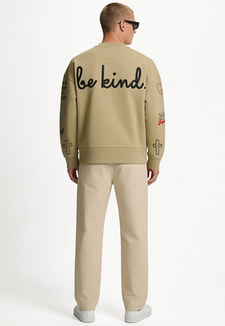 Sweatshirt Boxy "Tattoo Be Kind"