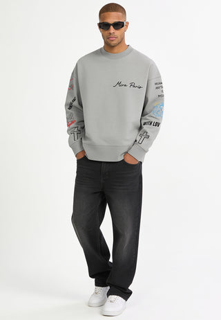 Sweatshirt Boxy "Tattoo Be Kind"