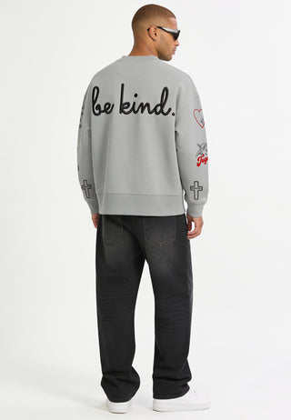 Sweatshirt Boxy "Tattoo Be Kind"