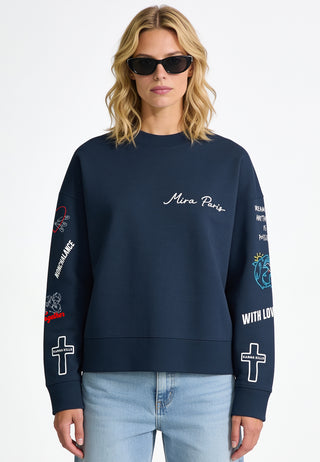 Sweatshirt Boxy "Tattoo Be Kind"