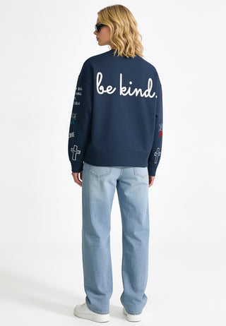 Sweatshirt Boxy "Tattoo Be Kind"