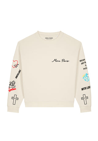 Sweatshirt Loose Fit "Tattoo Be Kind"