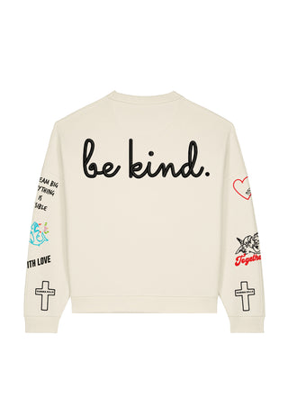 Sweatshirt Loose Fit "Tattoo Be Kind"
