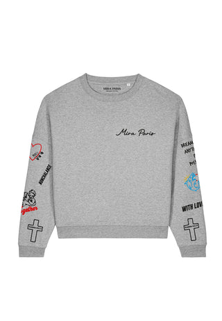 Sweatshirt Loose Fit "Tattoo Be Kind"