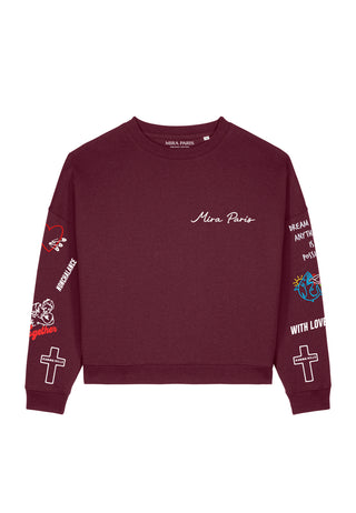 Sweatshirt Loose Fit "Tattoo Be Kind"