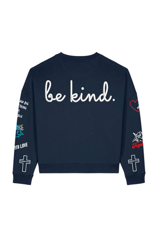 Sweatshirt Loose Fit "Tattoo Be Kind"
