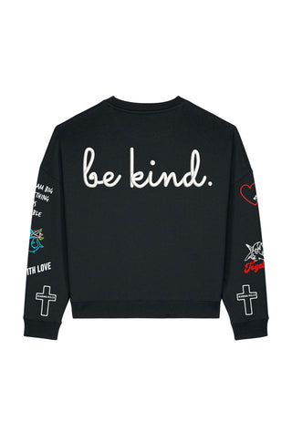 Sweatshirt Loose Fit "Tattoo Be Kind"