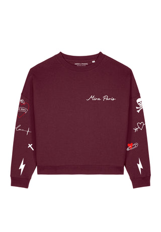Sweatshirt Loose Fit "Tattoo Mi Amor"