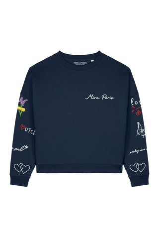 Sweatshirt Loose Fit "Tattoo Sweet"