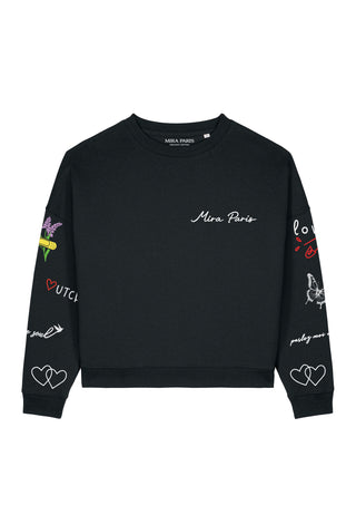 Sweatshirt Loose Fit "Tattoo Sweet"