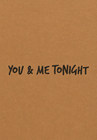 T-shirt Boxy Brodé "You & Me Tonight"
