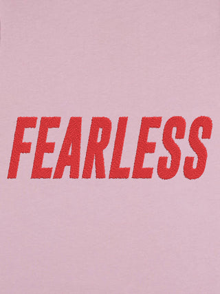 T-shirt Roll Up Brodé "Fearless"