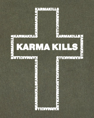 T-shirt Vintage Brodé "Karma Kills"