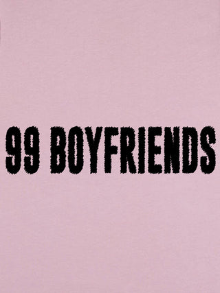 T-shirt Roll Up Brodé "99 Boyfriends"