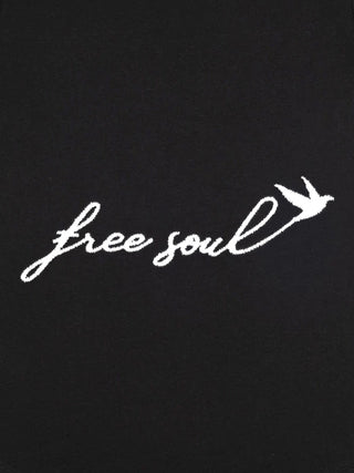 T-shirt Roll Up Brodé "Free Soul"