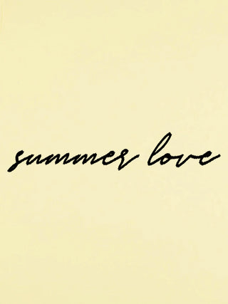 T-shirt Roll Up Brodé "Summer Love"