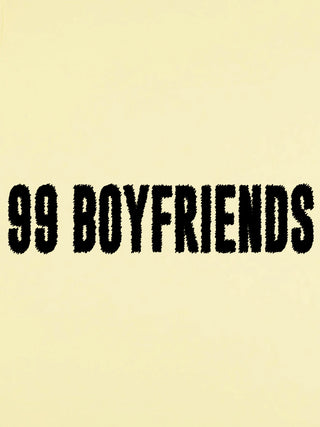 T-shirt Roll Up Brodé "99 Boyfriends"