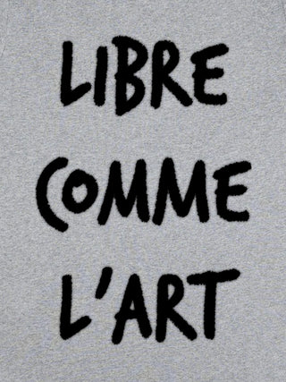 T-shirt Roll Up Brodé "Libre Comme l'art"