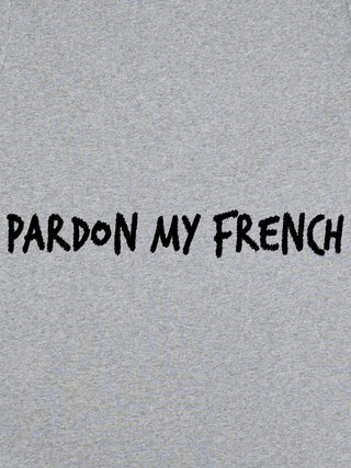 T-shirt Roll Up Brodé "Pardon My French"