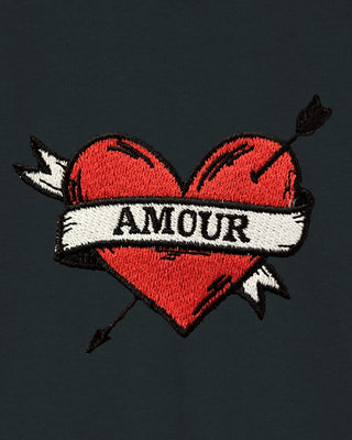 Hoodie à Zip Brodé "Amour"