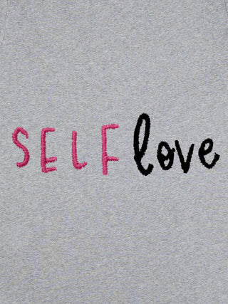 T-shirt Roll Up Brodé "Self Love"