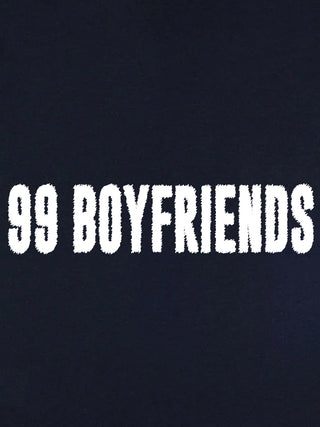 T-shirt Roll Up Brodé "99 Boyfriends"