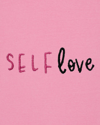 T-shirt Vintage Brodé "Self Love"