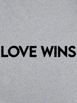 T-shirt Roll Up Brodé "Love Wins"