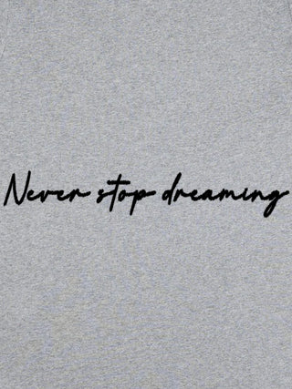 T-shirt Roll Up Brodé "Never Stop Dreaming"