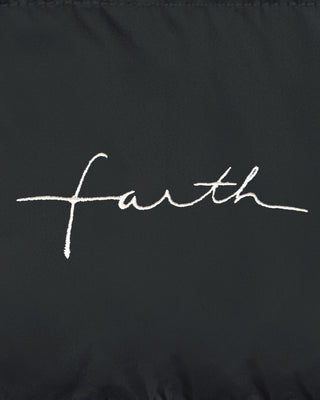 Doudoune Oversize Brodée "Faith"