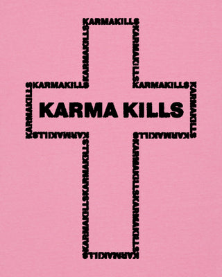 T-shirt Vintage Brodé "Karma Kills"